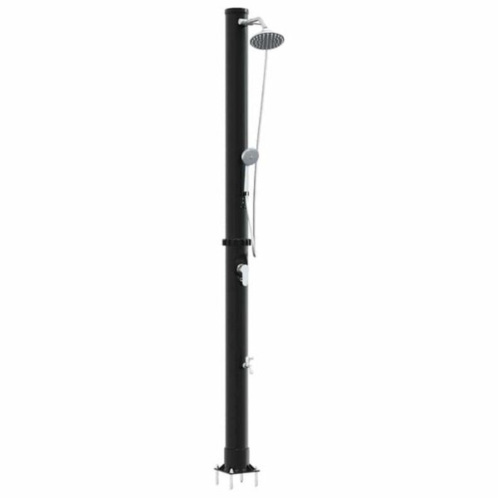 Vidaxl Solardusche 20 l aus PVC & Aluminium - Schwarz - bis zu 35% Rabatt