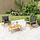 Bambus Gartentisch 90x55x37 cm - Natürliches Design - bis zu 34% sparen