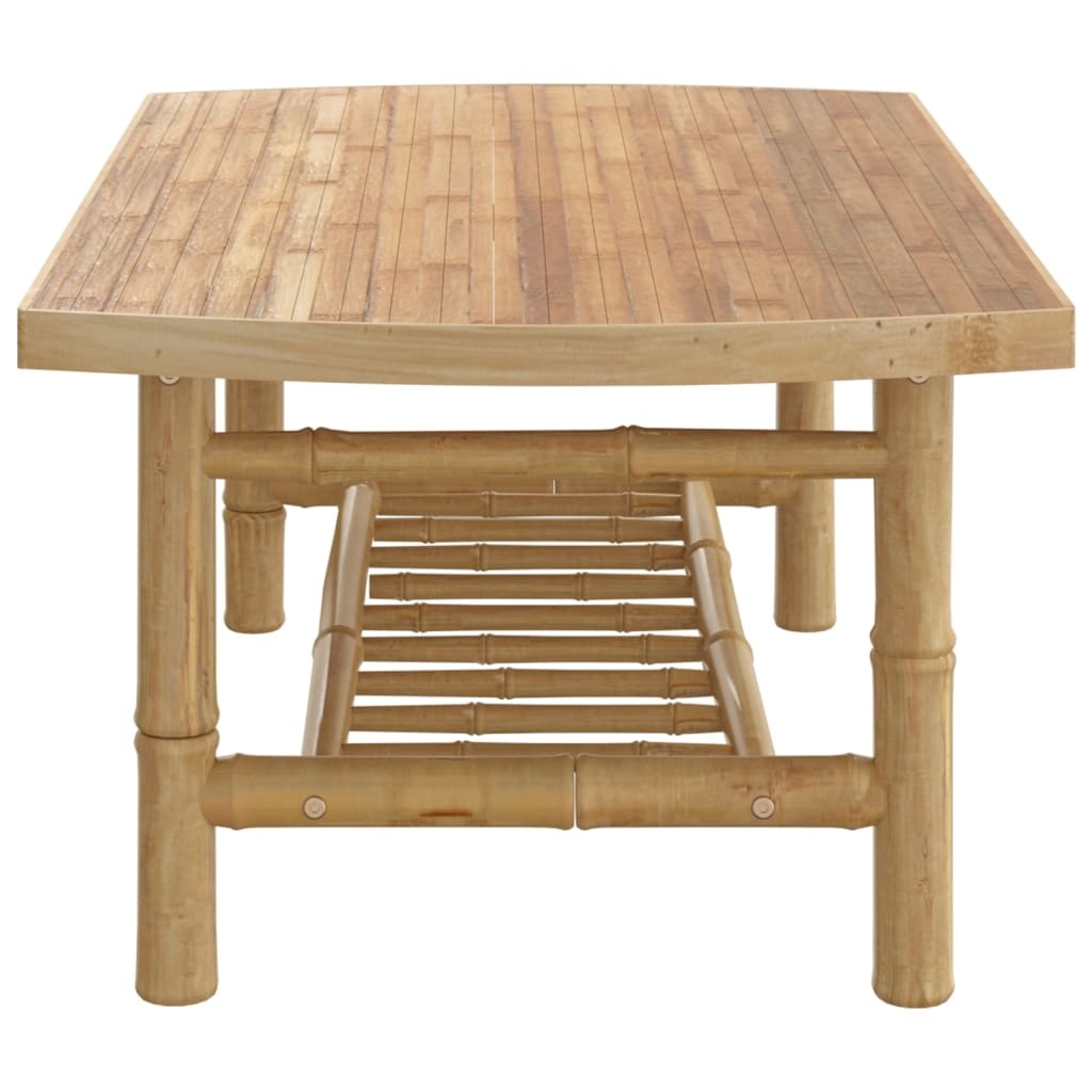 Vidaxl Bambus Gartentisch 90x55x37 cm - Natürliches Design - bis zu 34% sparen