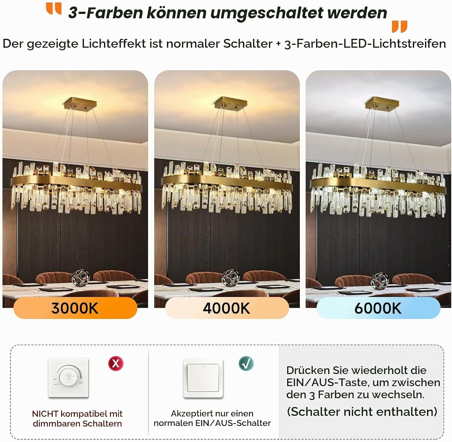 Luxus Kristall-Kronleuchter Gold Rund 80cm - Outlet bis zu 35% Rabatt