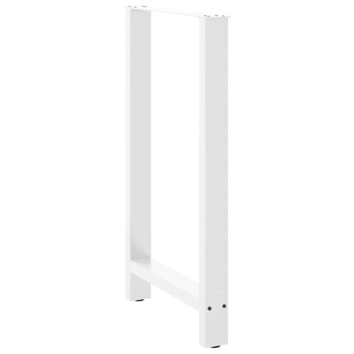 Vidaxl Bartischbeine 60x100 cm Stahl weiß - 2er-Set - bis zu 34% sparen