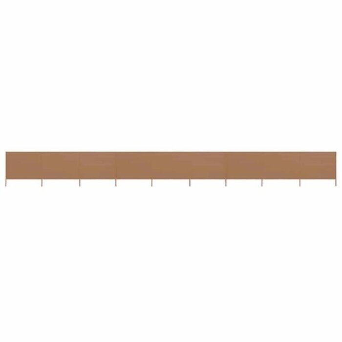 Vidaxl 9-teiliger Windschutz Taupe 1200x160 cm - bis zu 35% Rabatt