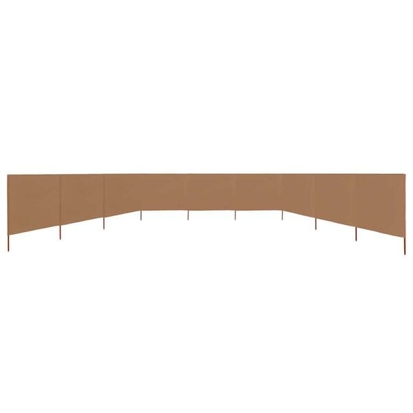 Vidaxl 9-teiliger Windschutz Taupe 1200x160 cm - bis zu 35% Rabatt