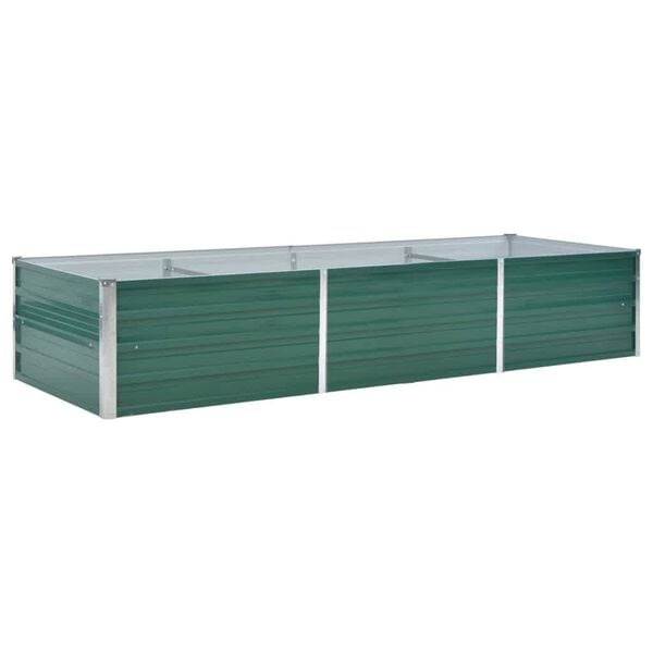 Vidaxl XL Hochbeet 240x80x45cm aus Stahl in Grün - bis zu 34% günstiger