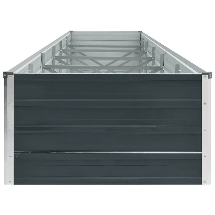Vidaxl XL Hochbeet aus Stahl, anthrazit, 480 cm - bis zu 34% Rabatt