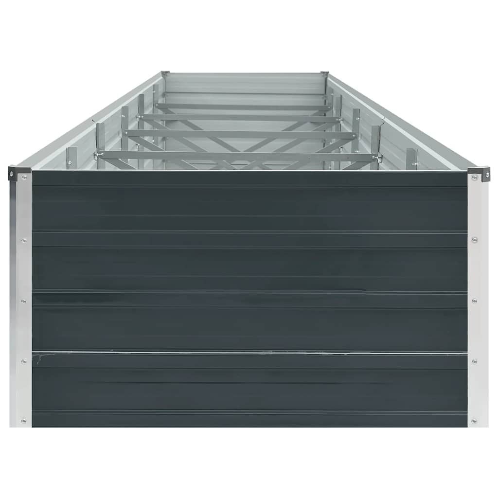 Vidaxl XL Hochbeet aus Stahl, anthrazit, 480 cm - bis zu 34% Rabatt