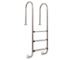 Vidaxl Edelstahl Poolleiter 3-stufig für 120 cm Beckentiefe - 57% Rabatt