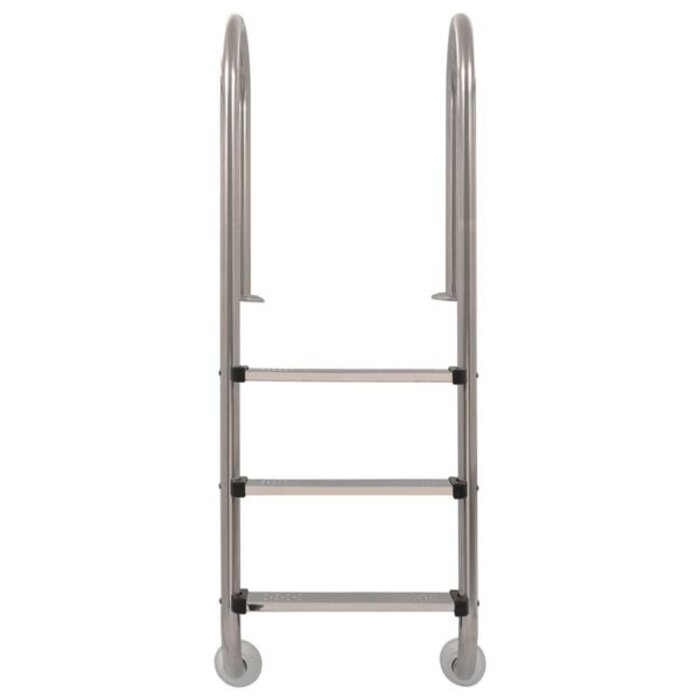 Vidaxl Edelstahl Poolleiter 3-stufig für 120 cm Tiefe - bis zu 35 % Rabatt