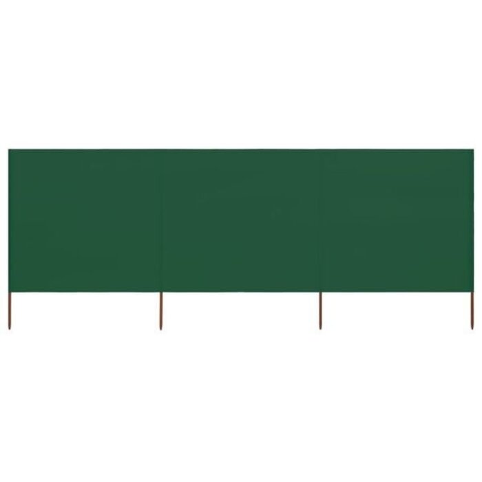 Vidaxl 3-tlg. Windschutz 400x160 cm - Grün - Bis zu 34% sparen