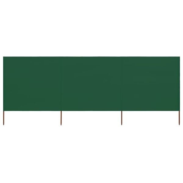 Vidaxl 3-tlg. Windschutz 400x160 cm - Grün - Bis zu 34% sparen