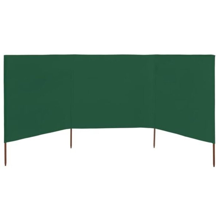 Vidaxl 3-tlg. Windschutz 400x160 cm - Grün - Bis zu 34% sparen