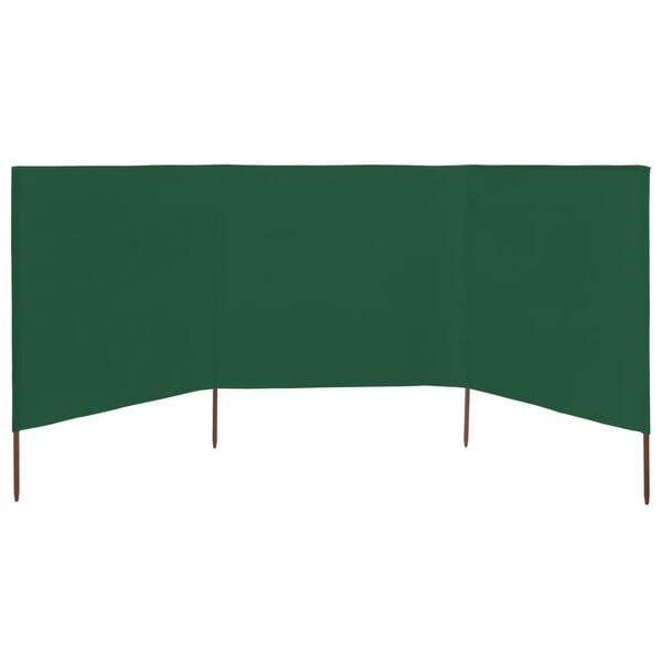 Vidaxl 3-tlg. Windschutz 400x160 cm - Grün - Bis zu 34% sparen