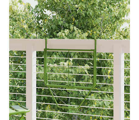 Vidaxl Klappbarer Balkontisch Stahl 60x40 cm Grün - Outlet sparen bis zu 33%