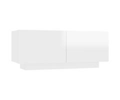 Vidaxl Moderner TV-Schrank, Hochglanz Weiß - 100x35x40 cm - 55% Rabatt