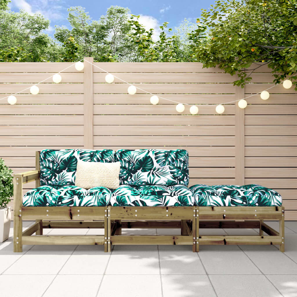 Vidaxl 3-teiliges Garten-Loungeset aus Kiefernholz - bis zu 35% Rabatt