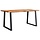 Massivholz-Esstisch mit Baumkante 160x80cm - 40% Rabatt