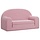 Kindersofa 2-Sitzer in Rosa - Weicher Plüsch - 51% Rabatt