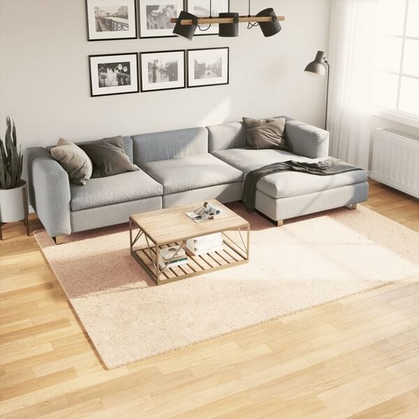 Teppich HUARTE Kurzflor 200x280 cm Beige - 50% Rabatt