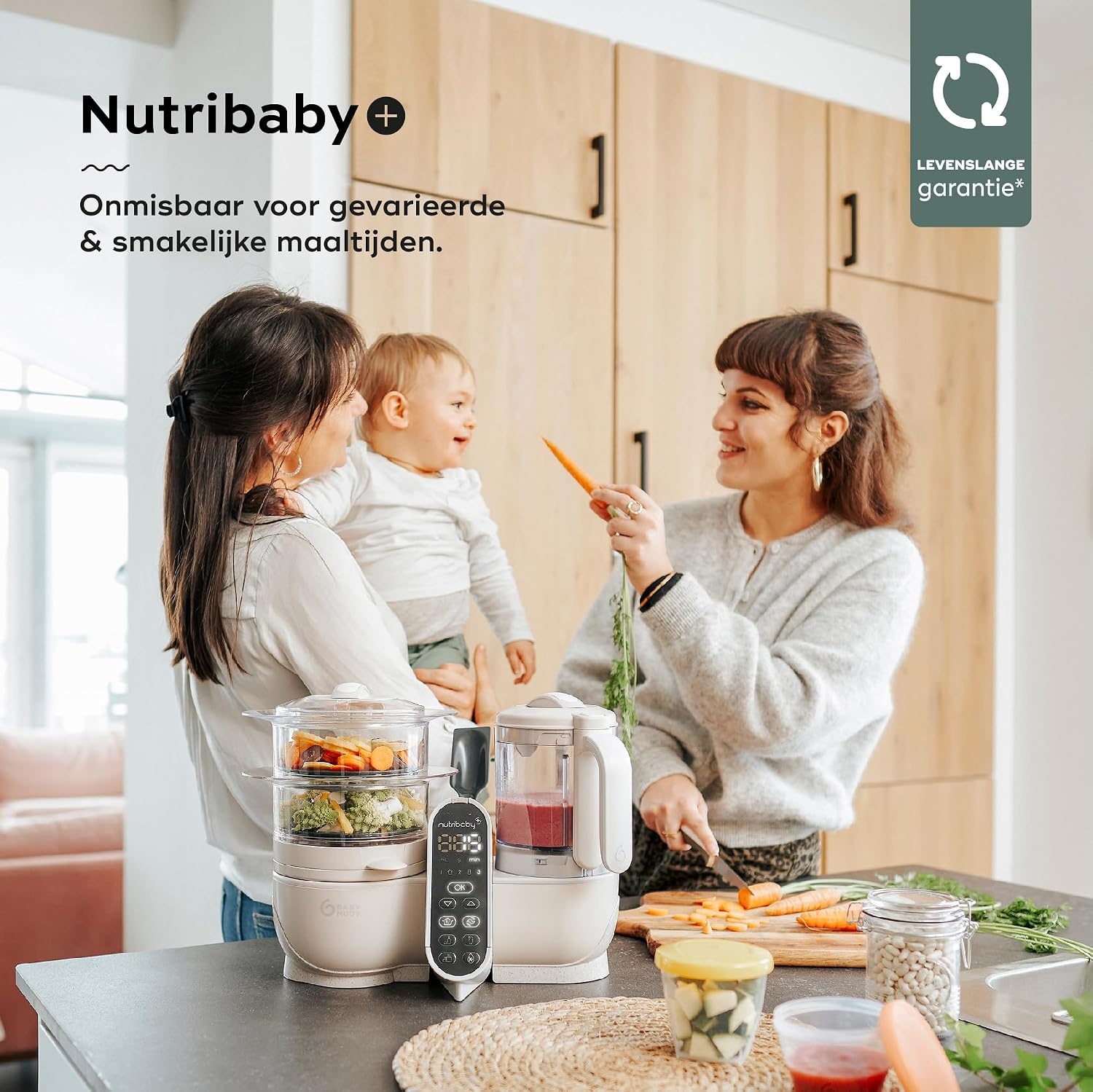 Babynahrungszubereiter 6-in-1, 2,2 Liter, Mineralbeige - 37% Rabatt