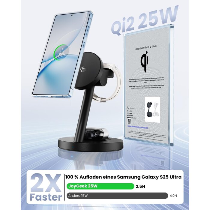 4-in-1 Kabellose Ladestation 25W für Samsung Galaxy & Watch - 43% Rabatt