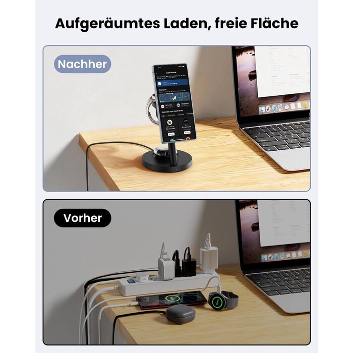 4-in-1 Kabellose Ladestation 25W für Samsung Galaxy & Watch - 43% Rabatt
