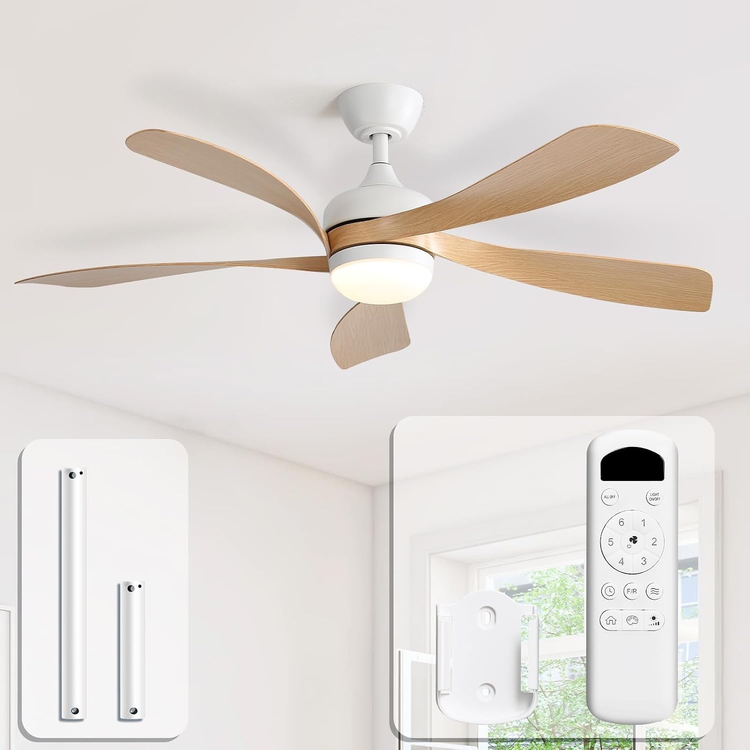 Deckenventilator 132 cm mit LED & Fernbedienung - 35% Rabatt
