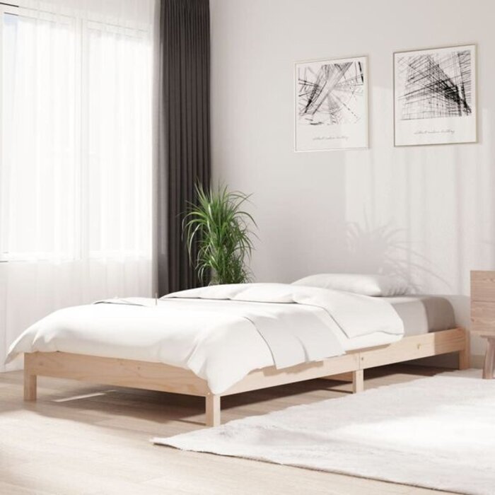 Stapelbett 90x190 cm aus massivem Kiefernholz - 46% Rabatt