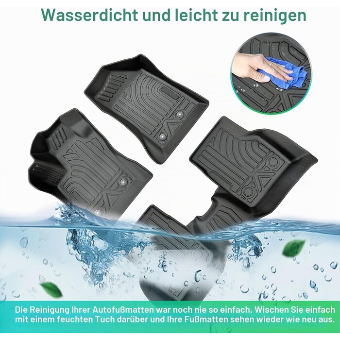 3D Allwetter Fußmatten Jeep Compass II (Benziner) - 53% Rabatt