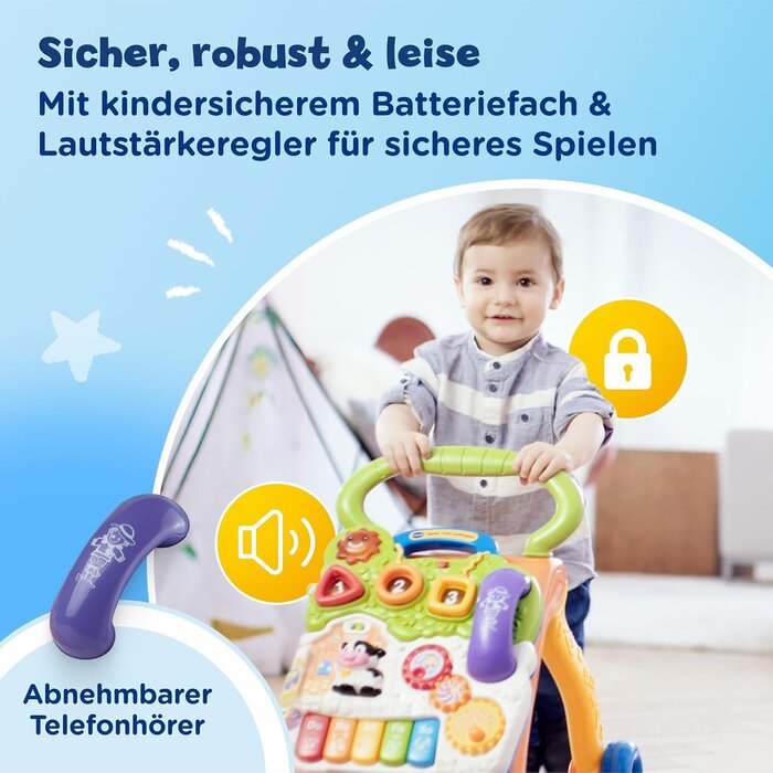 2-in-1 Lauflernwagen mit Spielboard - 45% Rabatt