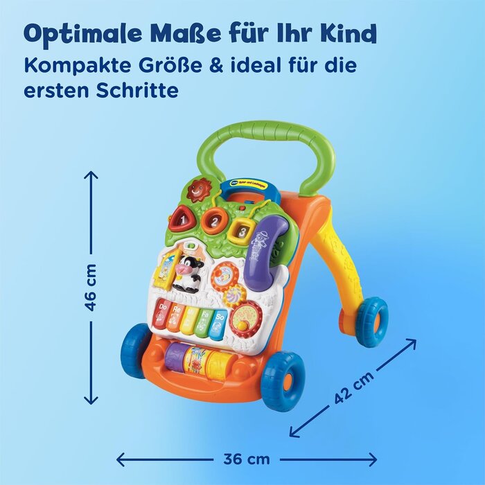 2-in-1 Lauflernwagen mit Spielboard - 45% Rabatt