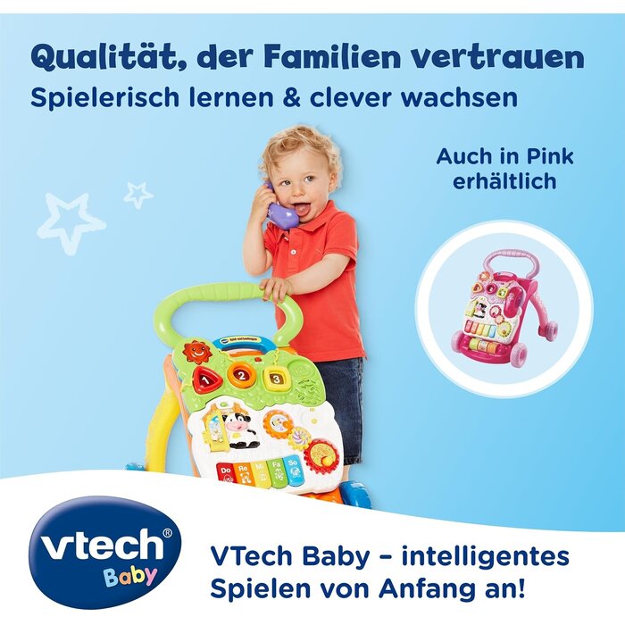 2-in-1 Lauflernwagen mit Spielboard - 45% Rabatt