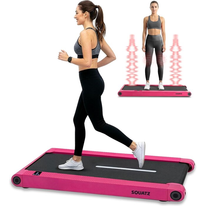 Walking Pad mit Vibrationsplatte - Schwarz - 35% Rabatt