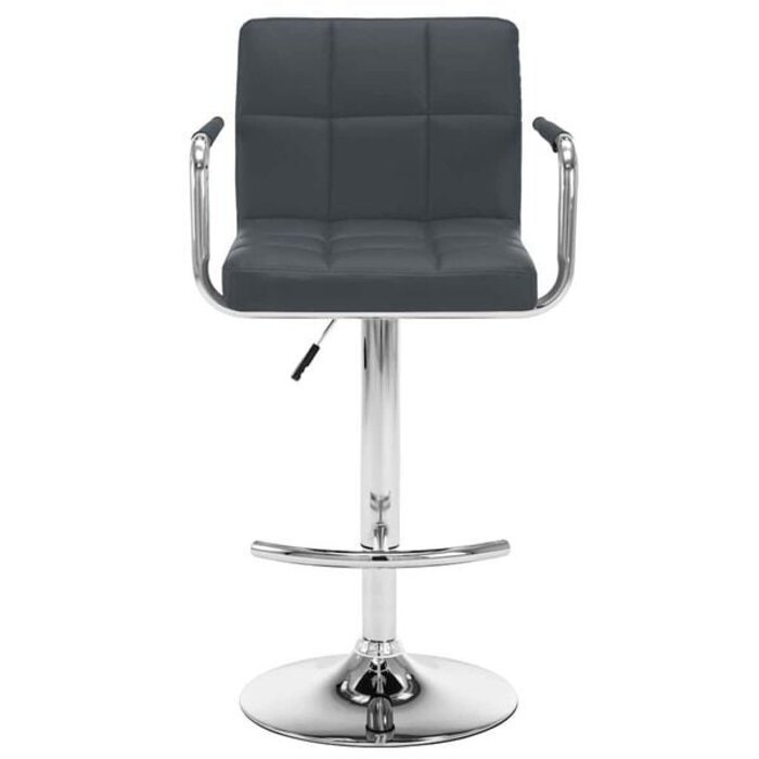 Edles Barhocker 2er Set Grau - Höhenverstellbar - 35% Rabatt