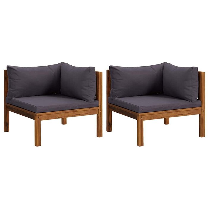 Modulares Ecksofa-Set aus Akazienholz, 2-teilig - 35% Rabatt