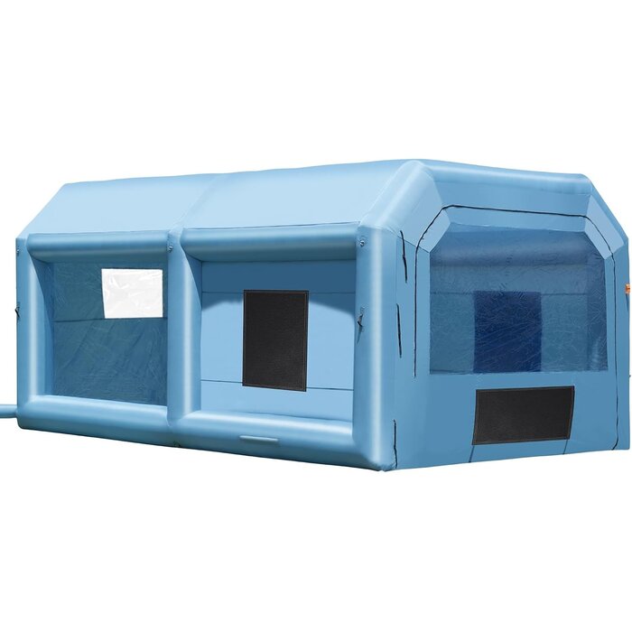 Aufblasbare Lackierkabine 6,4x4,1x3m - 40% Rabatt auf unbenutzte B-Ware