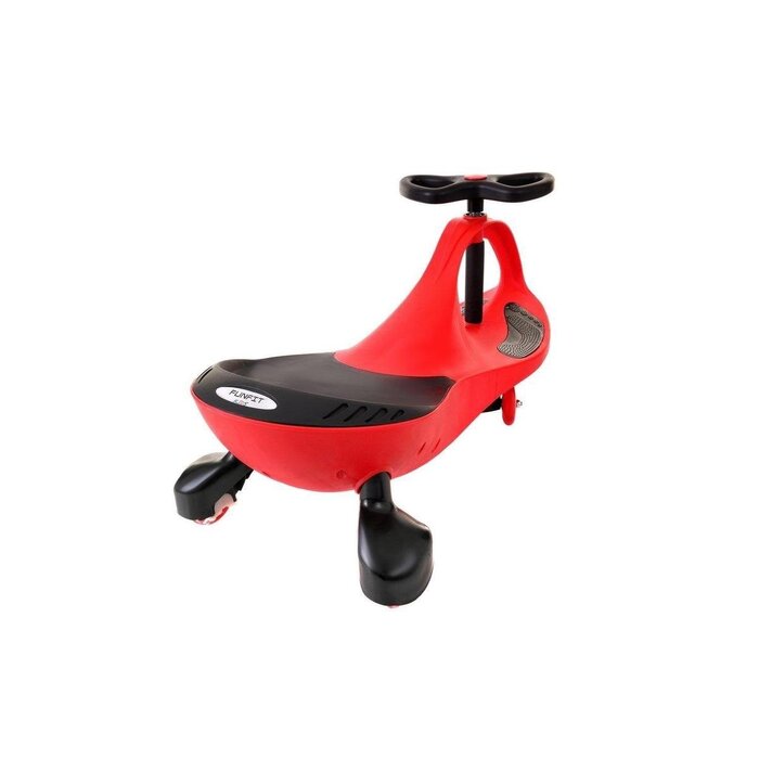 Wiggle Car Kinderfahrzeug in Rot - LED-Räder & Drift-Funktion - 33% Rabatt