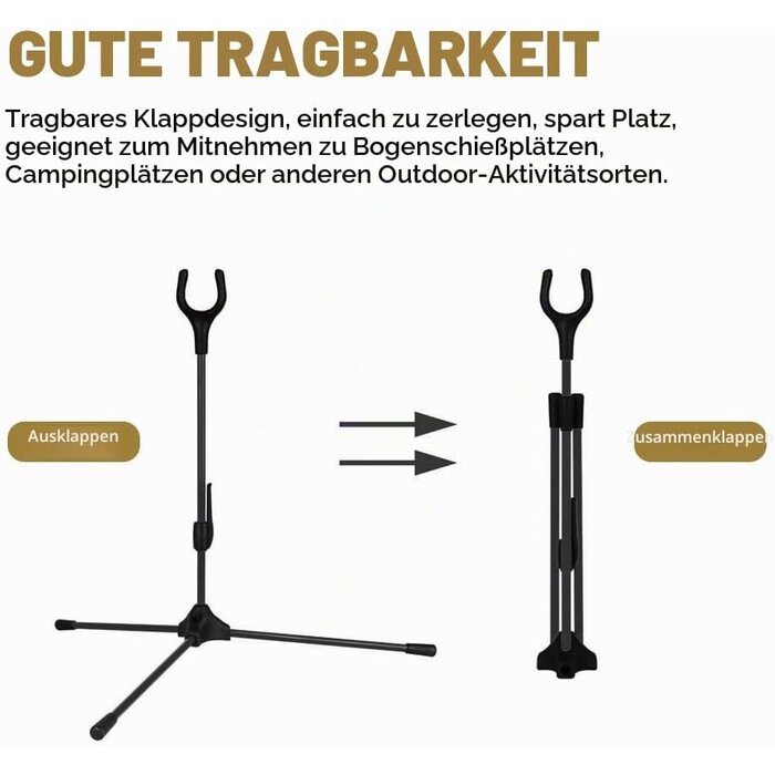Klappbarer Bogenständer für alle Bogenarten | 26% Rabatt