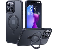 iPhone 15 Pro Hülle mit MagSafe & Ständer - Schwarz - 42% Rabatt