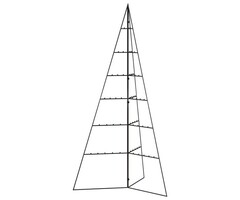 Vidaxl Weihnachtsbaum aus Metall, 140 cm, Schwarz - 57% Rabatt
