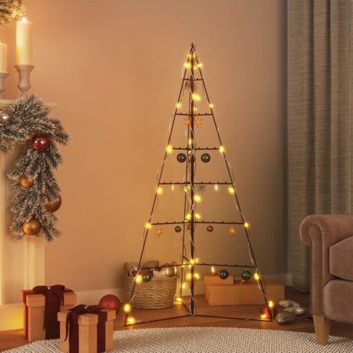 Vidaxl Weihnachtsbaum aus Metall, 140 cm, Schwarz - 45% Rabatt