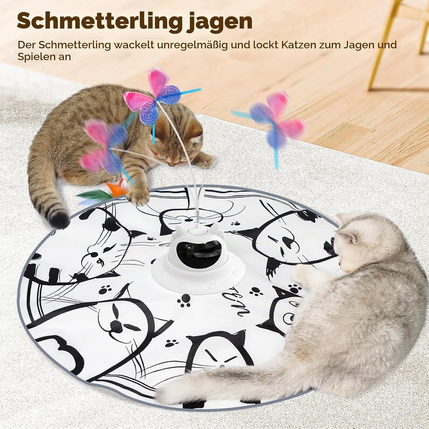 4er-Set Ersatz-Spielanhänger für Katzenspielzeug - 30% Rabatt