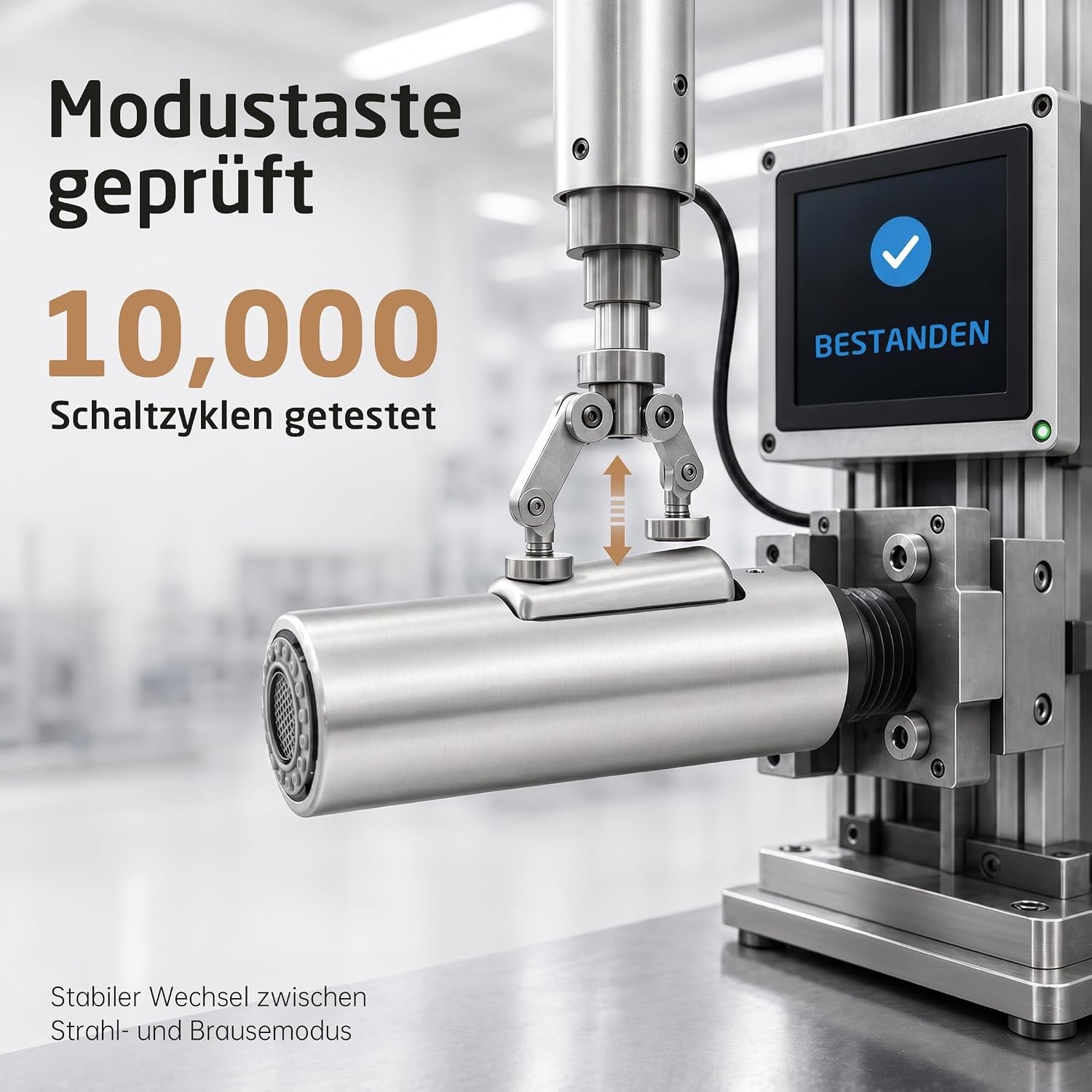 Ersatz-Küchenbrause Edelstahl G1/2, 2 Strahlarten - 32% Rabatt