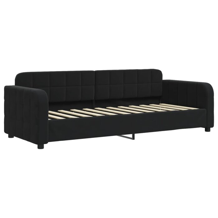 Vidaxl Schlafsofa 80x200 cm aus schwarzem Samt - 35% Rabatt