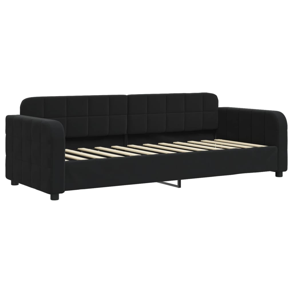 Vidaxl Schlafsofa 80x200 cm aus schwarzem Samt - 35% Rabatt