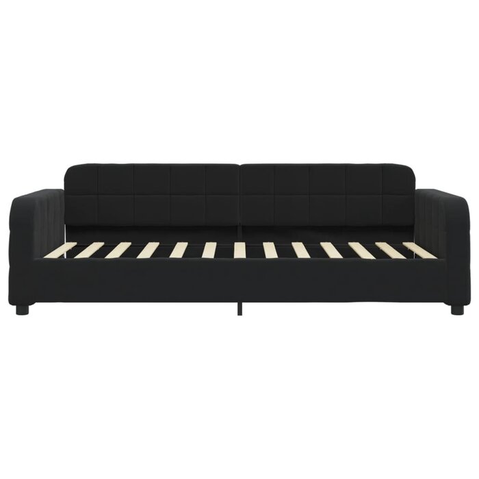 Vidaxl Schlafsofa 80x200 cm aus schwarzem Samt - 35% Rabatt
