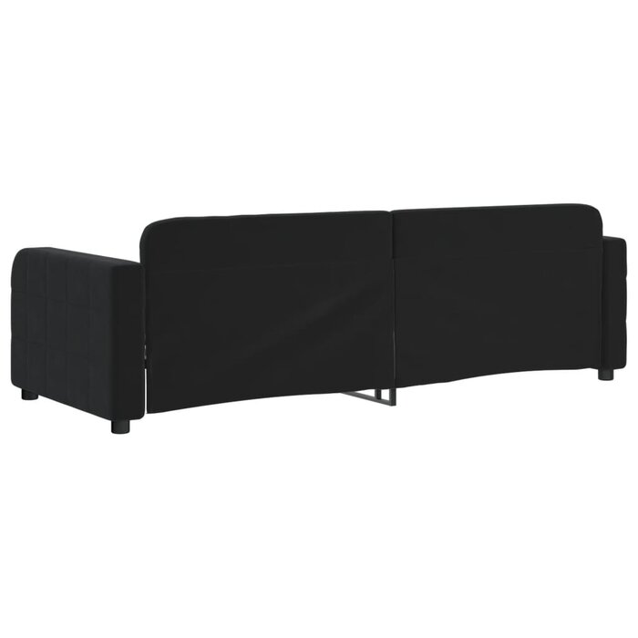Vidaxl Schlafsofa 80x200 cm aus schwarzem Samt - 35% Rabatt