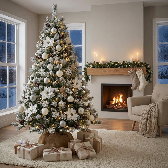 Viking Choice Künstlicher Weihnachtsbaum 220 cm mit Naturstamm - 23% Rabatt