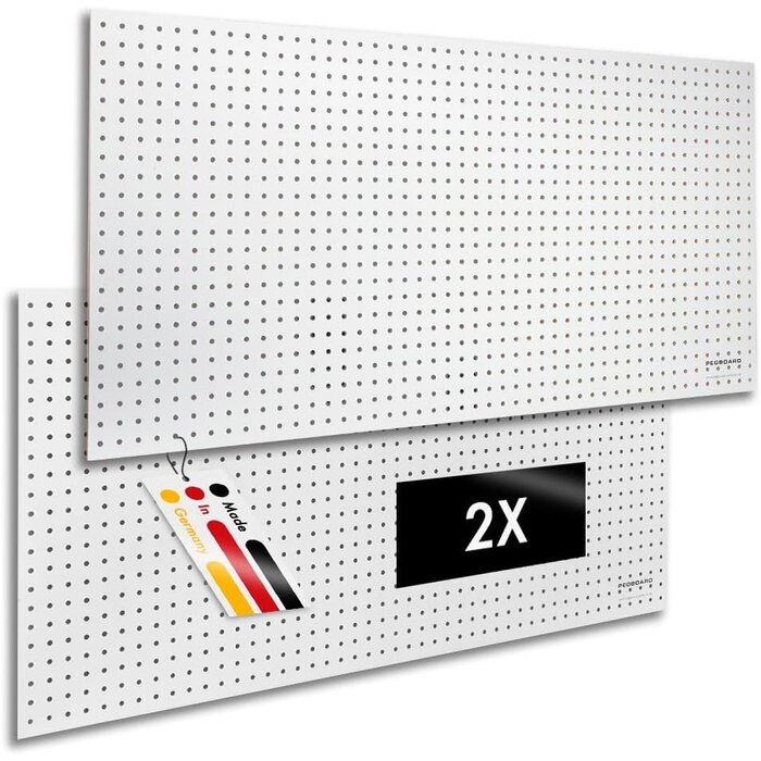 Werkzeugwand Lochplatte 120x60 cm weiß - 41% Rabatt