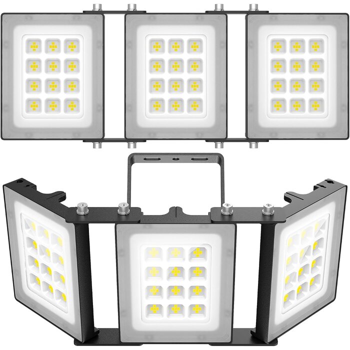 LED-Baustrahler 150W, 3 Köpfe, 15000lm - 60% Rabatt