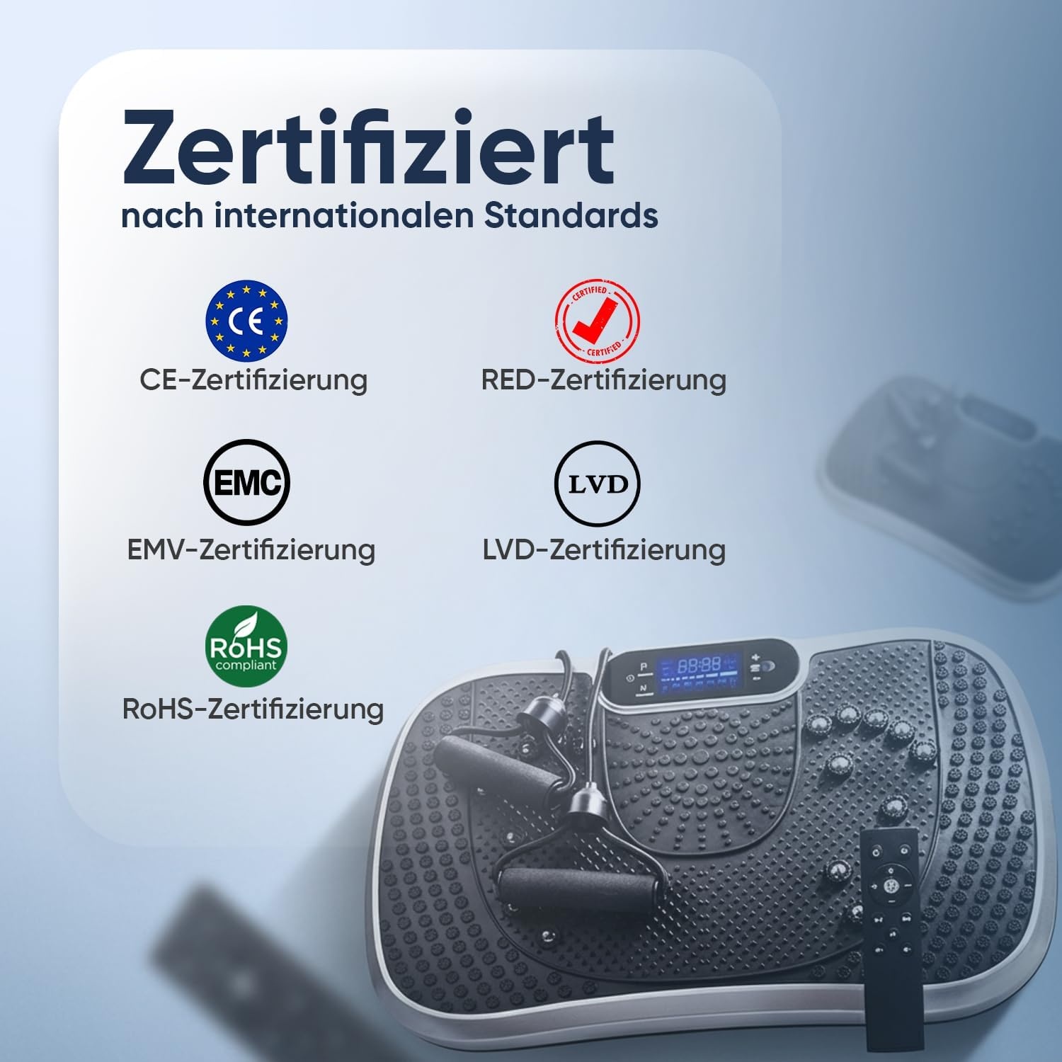 Vibrationsplatte für Ganzkörpertraining - 34% Rabatt - Schwarz